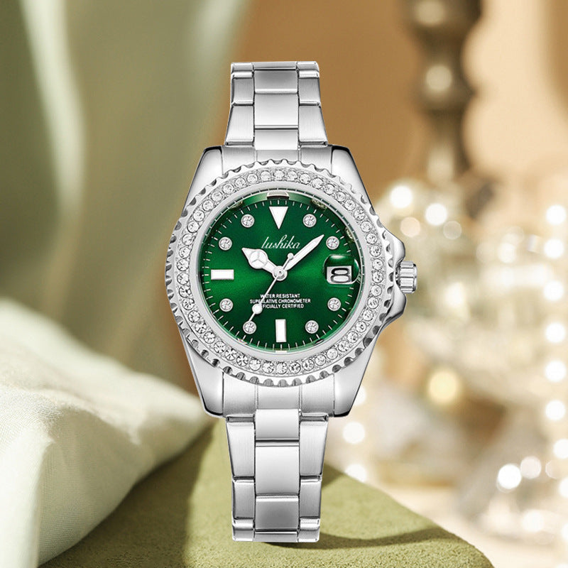 Ladies Vintage Elegant Full of Diamonds Watch