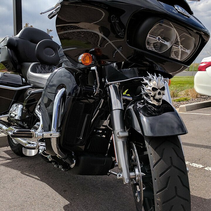Skeleton motorcycle accessories.