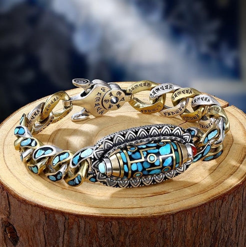 (🎁LAST DAY SALE) Turquoise Nine-Eyed Bead Bracelet
