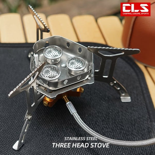 💥Camping Outdoor Windproof Gas Burner