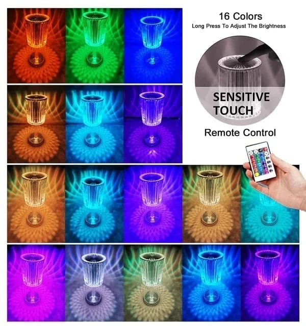Touching Control Crystal Lamp