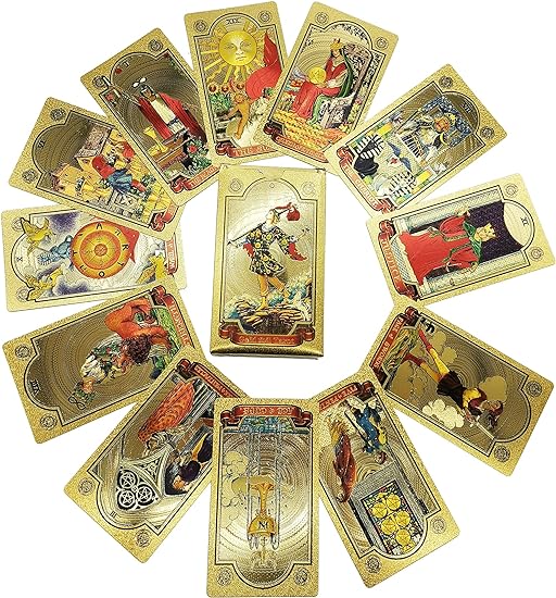 🔥Explore the Mystical World of Tarot Gold Foil Tarot