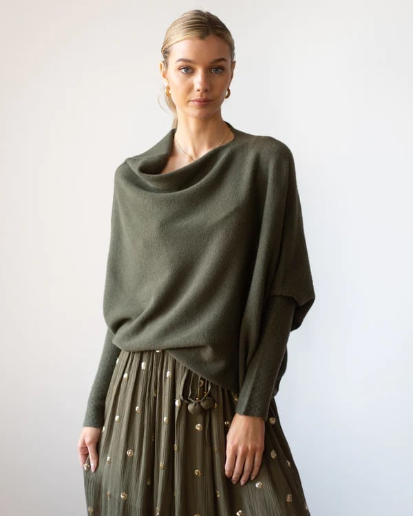 🎅Last day special🌲JAKI Asymmetric Draped Jumper
