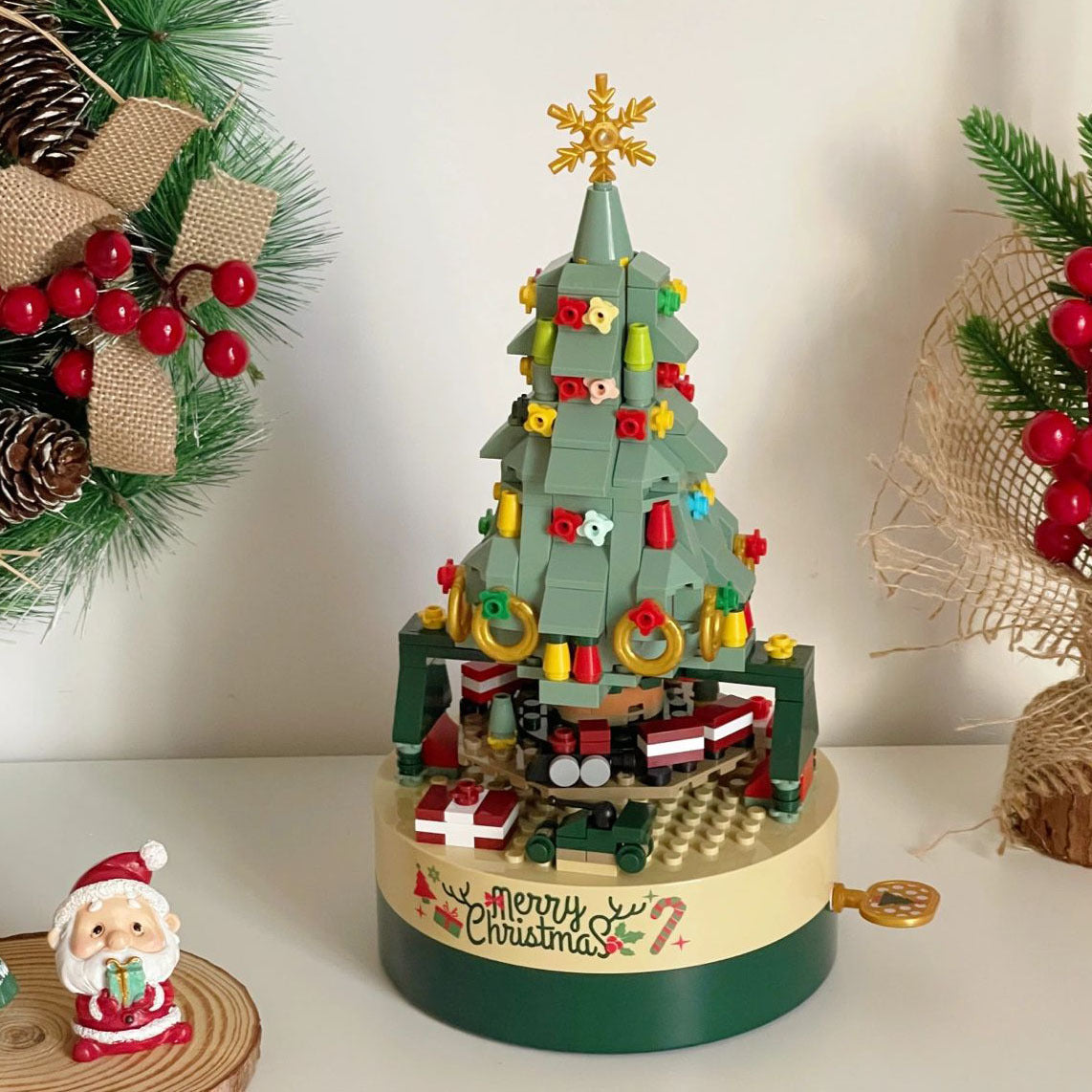 🎄 DIY Christmas Tree Brick Music Box🎵