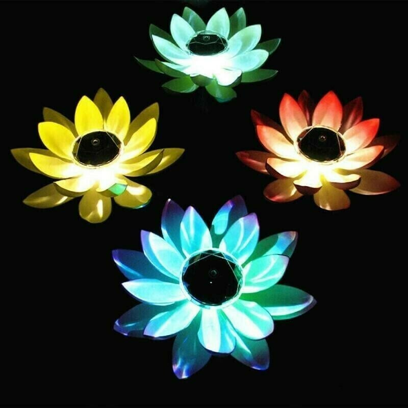 Solar Floating Lotus Flower Light