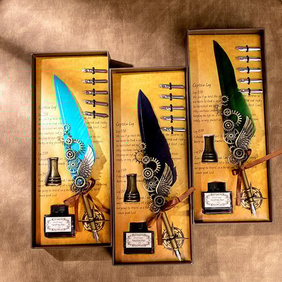 Vintage Steampunk Quill Pen