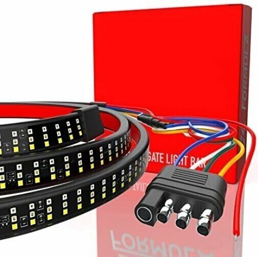 LED tailgate lights, turn signals and driving and reversing lights.