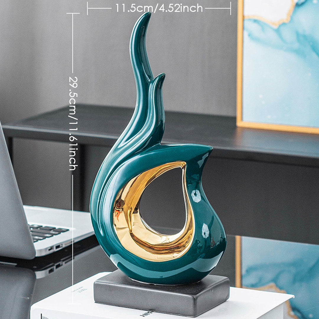 Modern Abstract Art Ceramic Statue
