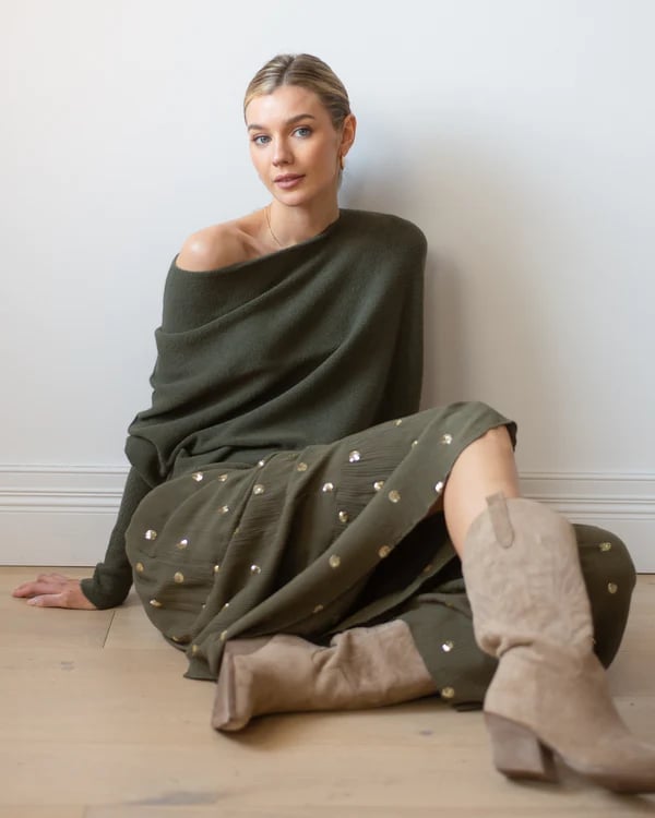 🎅Last day special🌲JAKI Asymmetric Draped Jumper