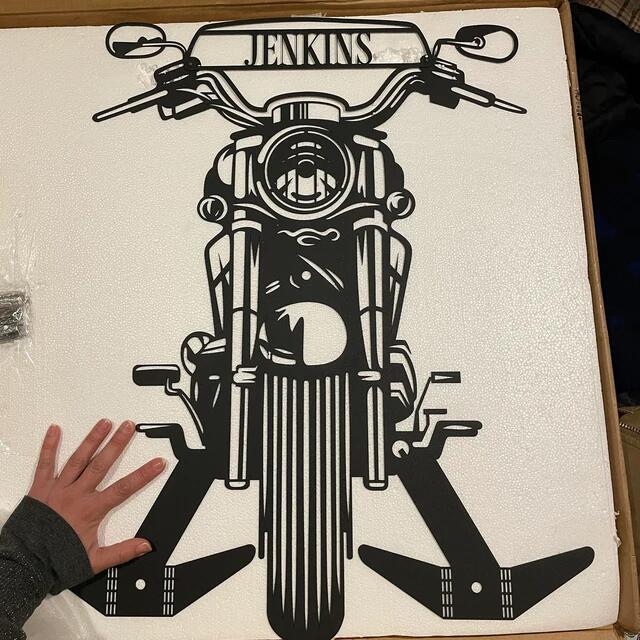 Motorcycle crash helmet holder, a great gift for cyclists