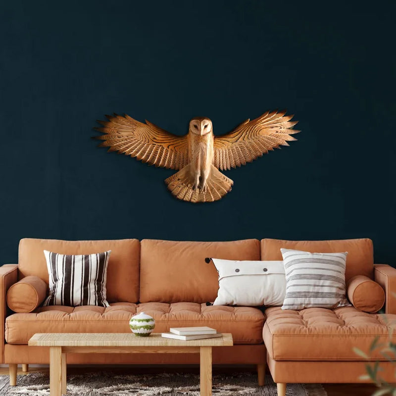 Barn Owl Sculpture Wall Art