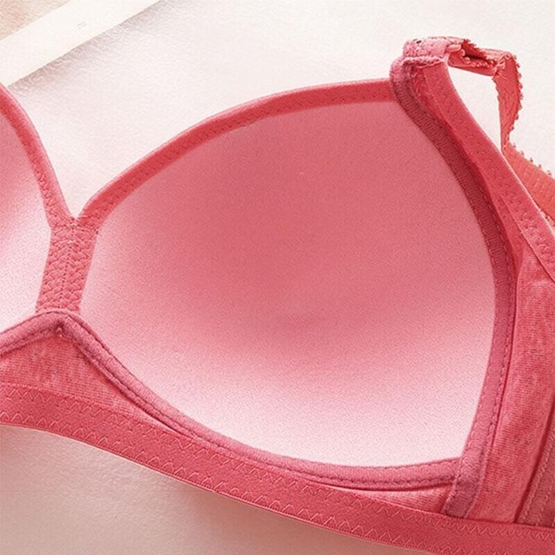 Plus Size Bra Women Underwear Wire Free Comfort  Soft Thin Breathable.