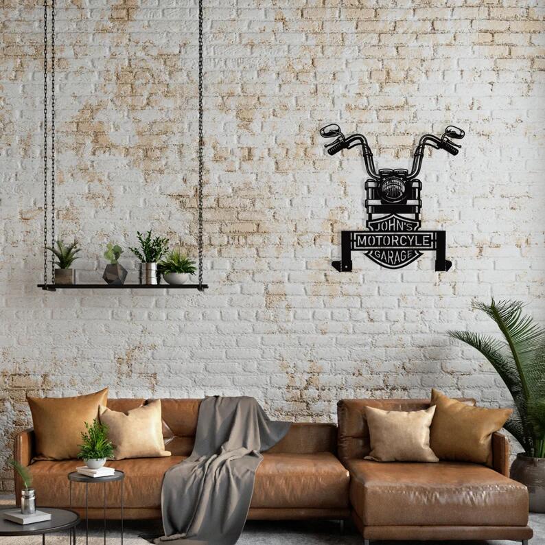 Motorcycle crash helmet holder, a great gift for cyclists