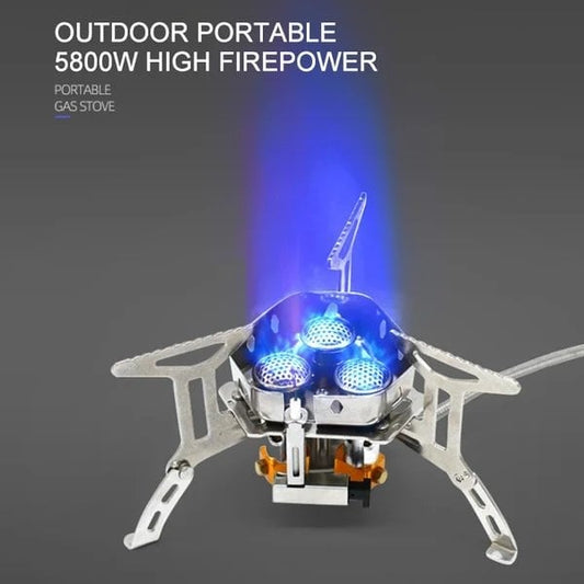 💥Camping Outdoor Windproof Gas Burner