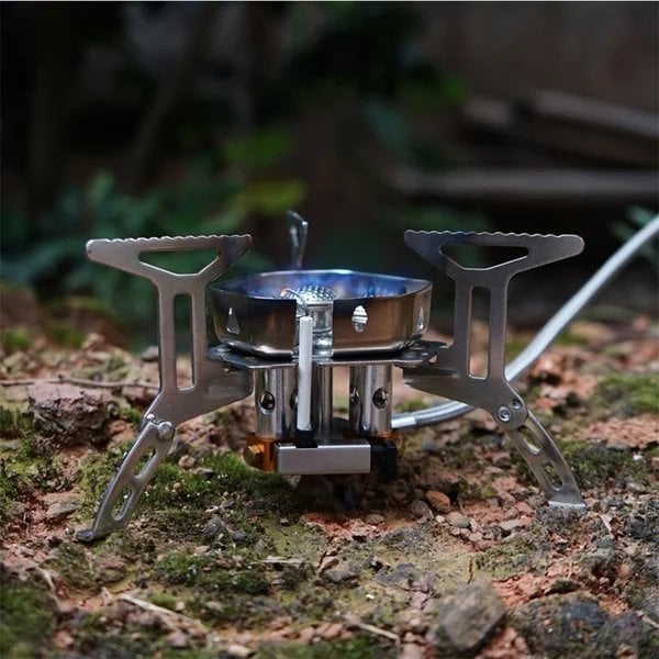 💥Camping Outdoor Windproof Gas Burner