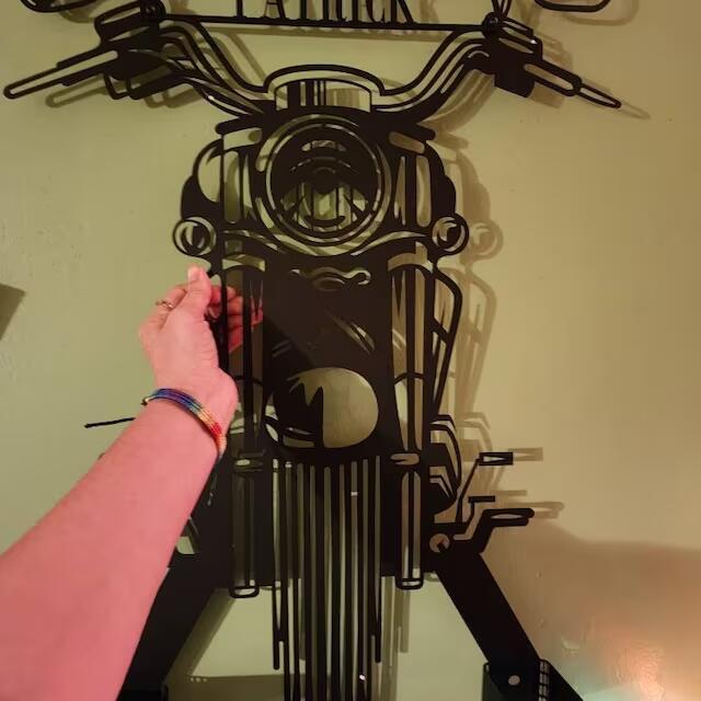 Motorcycle crash helmet holder, a great gift for cyclists