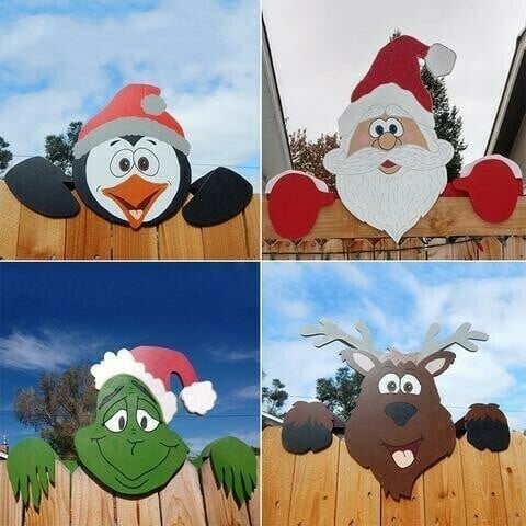 Christmas Decoration For Your Garden Fence
