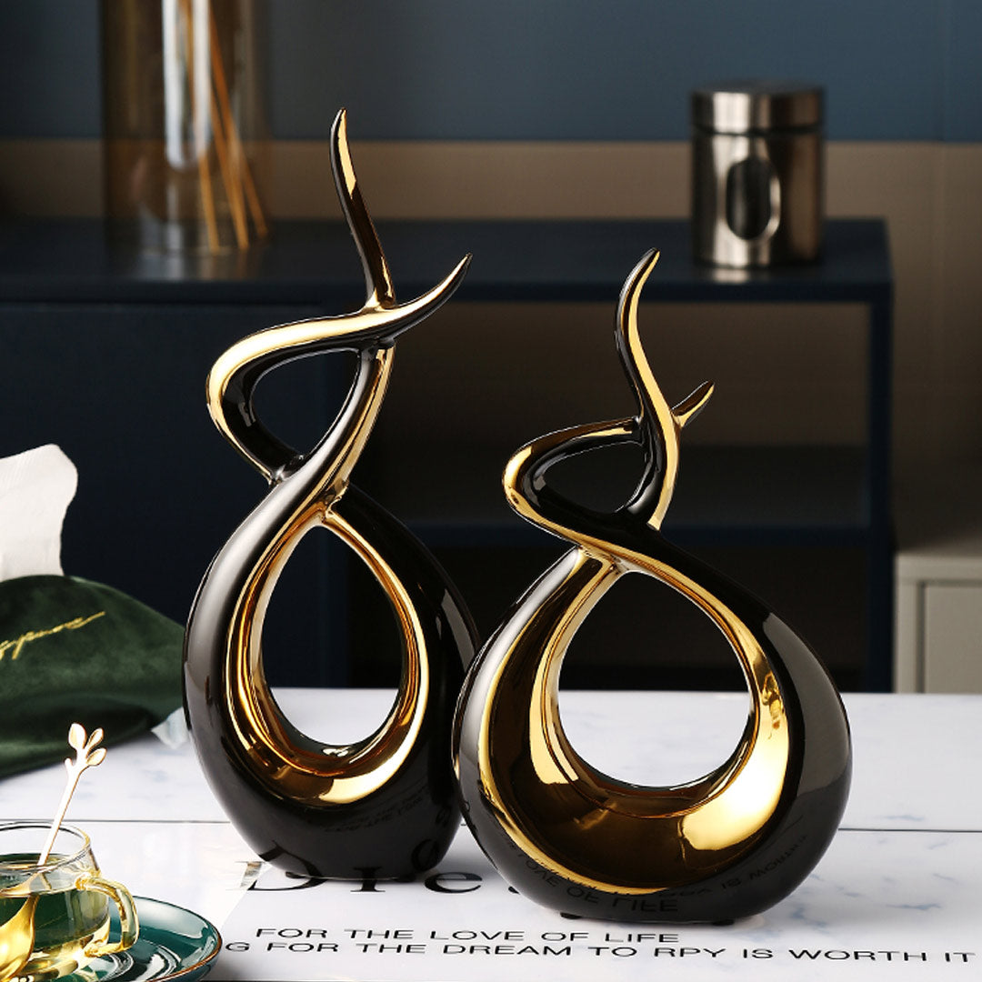 Modern Abstract Art Ceramic Statue