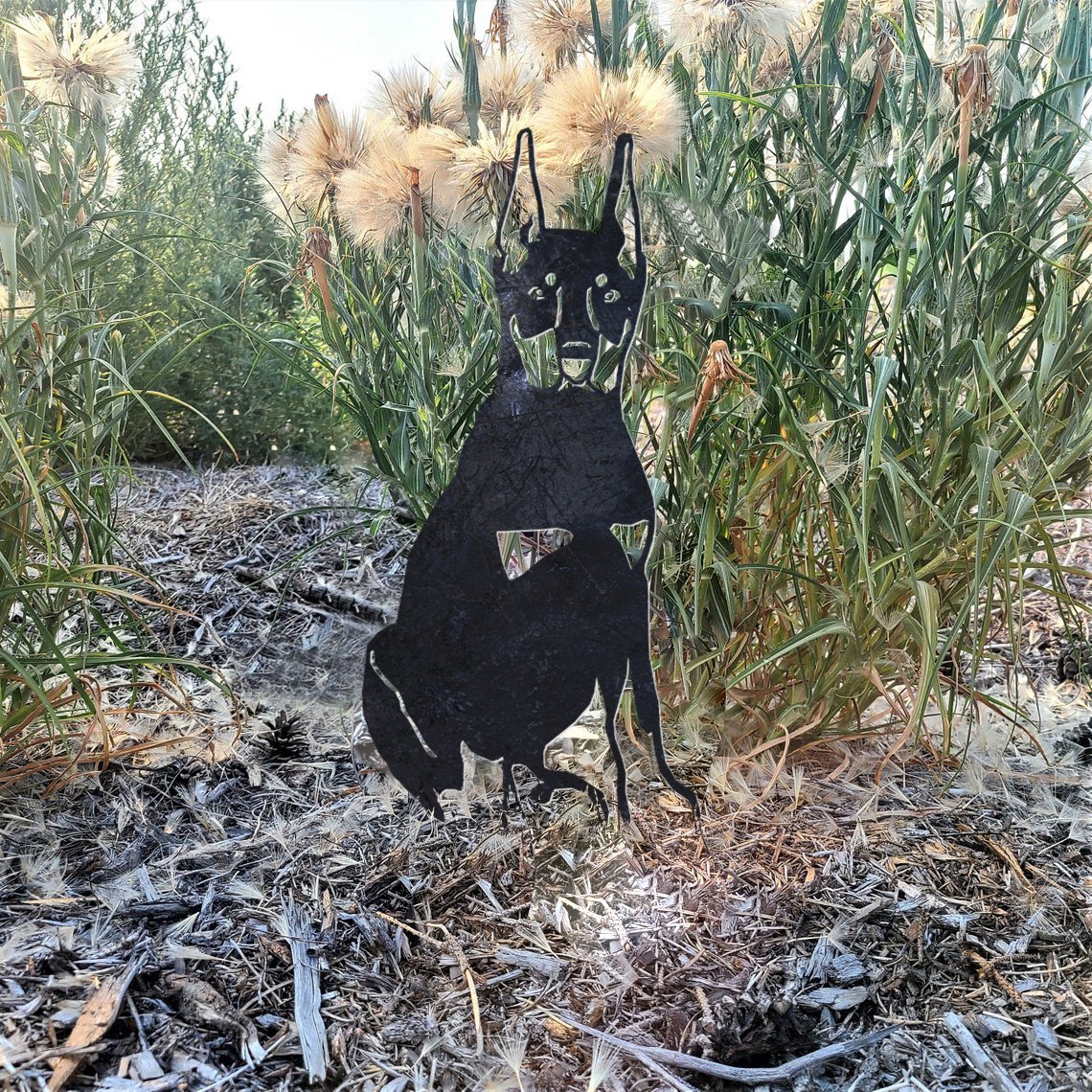 Miniature Pinscher Metal Silhouette