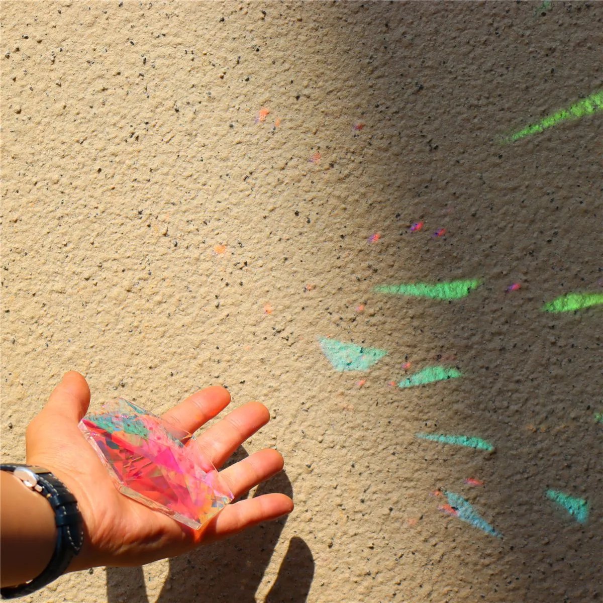 Large Hanging Crystal Prism Suncatcher