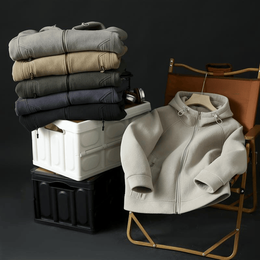 🔥Hot Sale🔥 Unisex Loose Fleece  Zip Up Hoodie