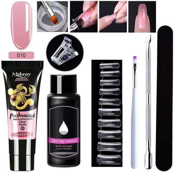 Luxury Crystal Nail Extension Gel Set
