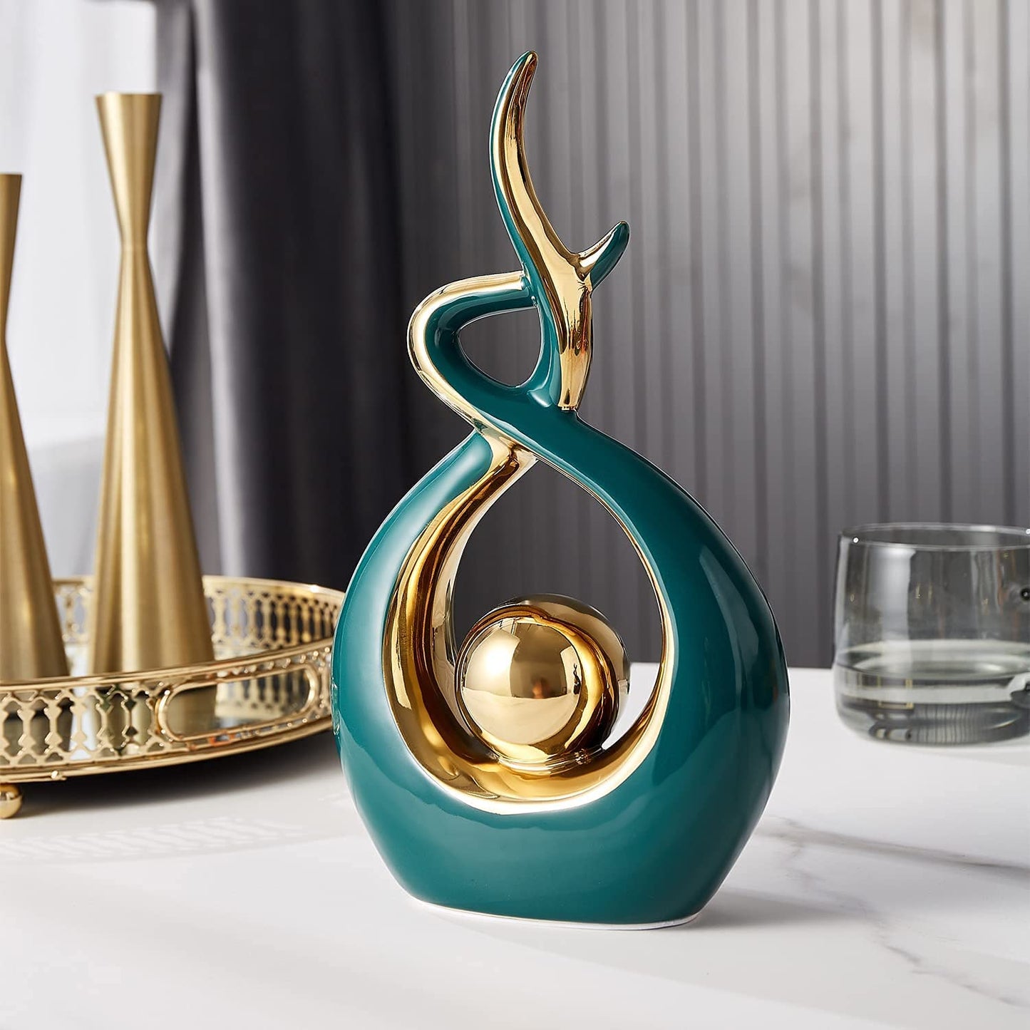 Modern Abstract Art Ceramic Statue