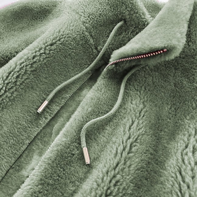 🔥Padded Coat Stand-collar Double-faced Fleece Jacket