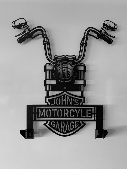 Motorcycle crash helmet holder, a great gift for cyclists