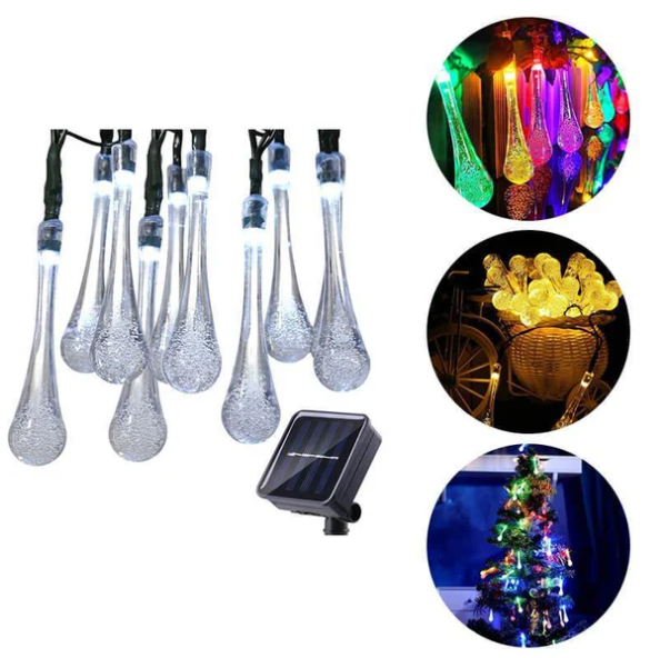 💡Water Drop Solar Lights