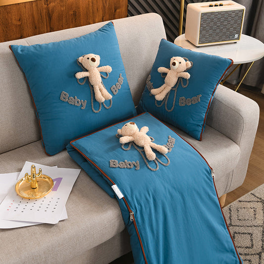 Throw Pillow Quilt Two in One