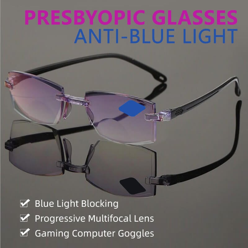 NEW DIAMOND-CUT BIFOCAL  & ANTI-BLUE EYEWEAR ULTRALIGHT READING GLASSES