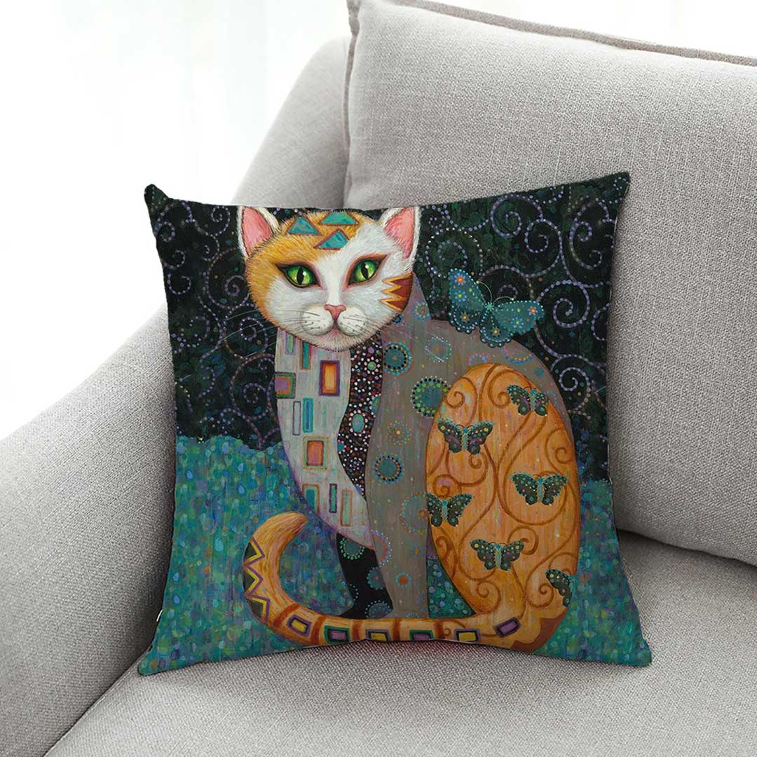 Gustav Klimt Cats Art Pillowcases