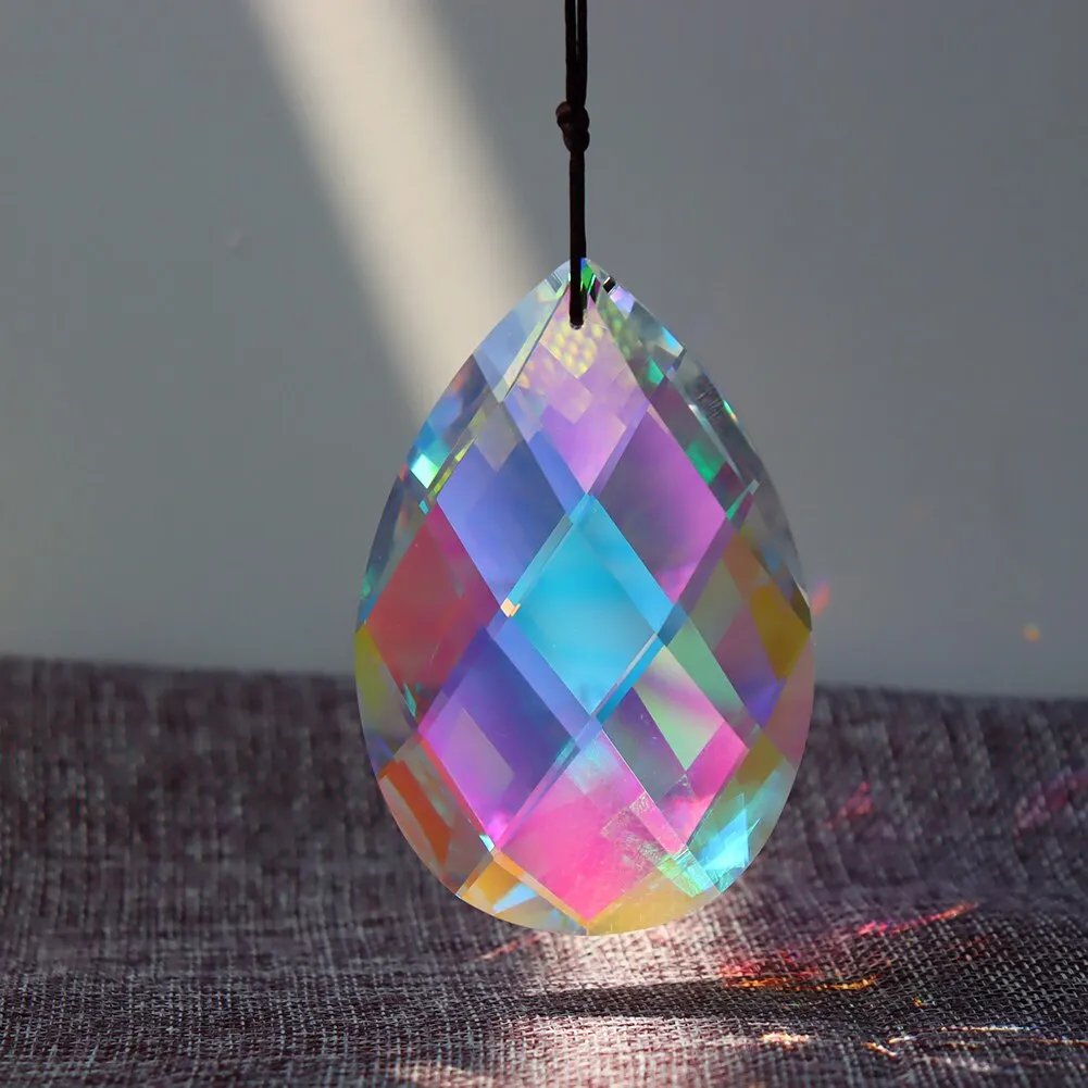 Large Hanging Crystal Prism Suncatcher