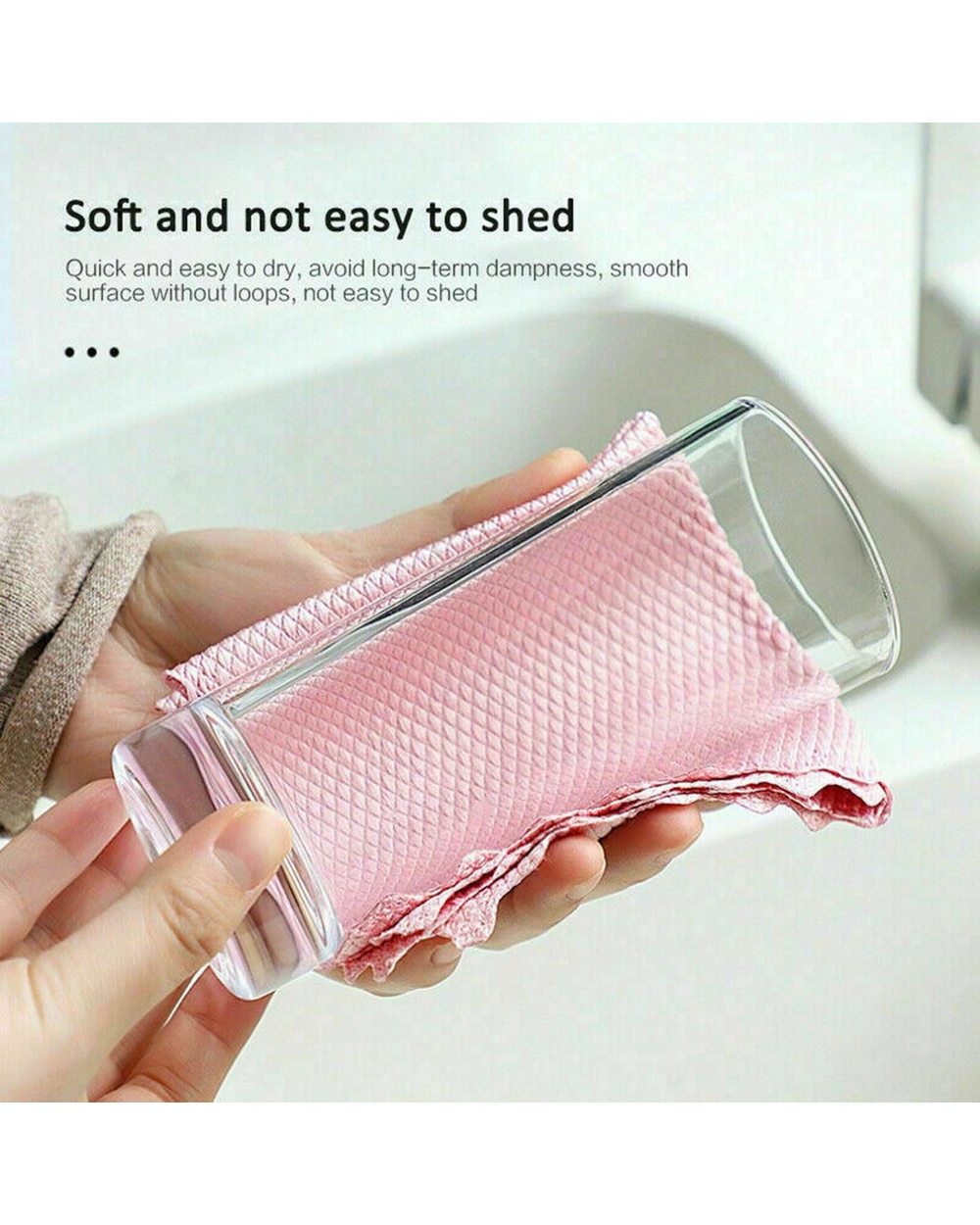 Streak Free Miracle Cleaning Cloths Reusable Fine Fiber Kitchen Glass Cloth Without Leaving Traces