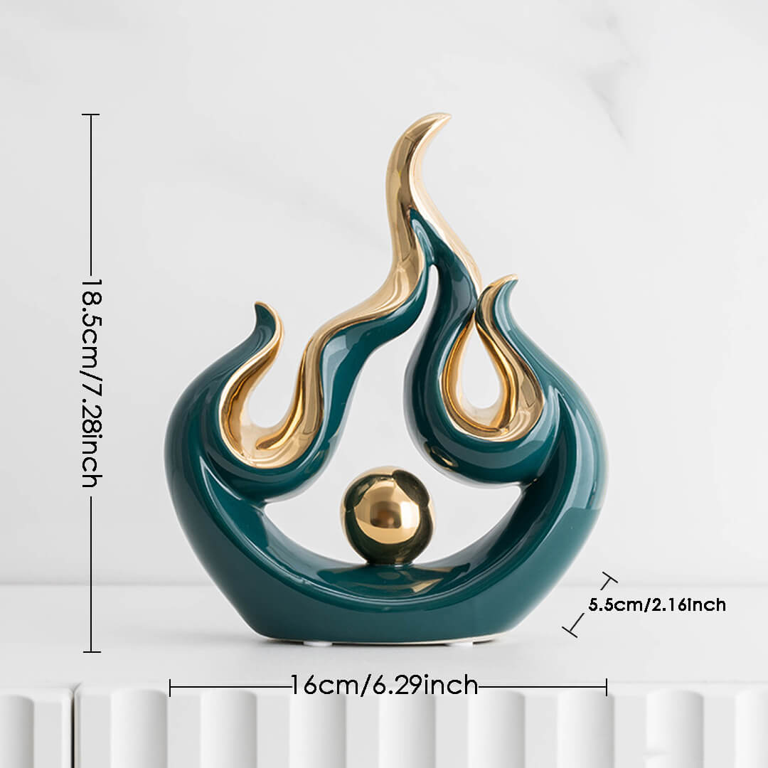 Modern Abstract Art Ceramic Statue