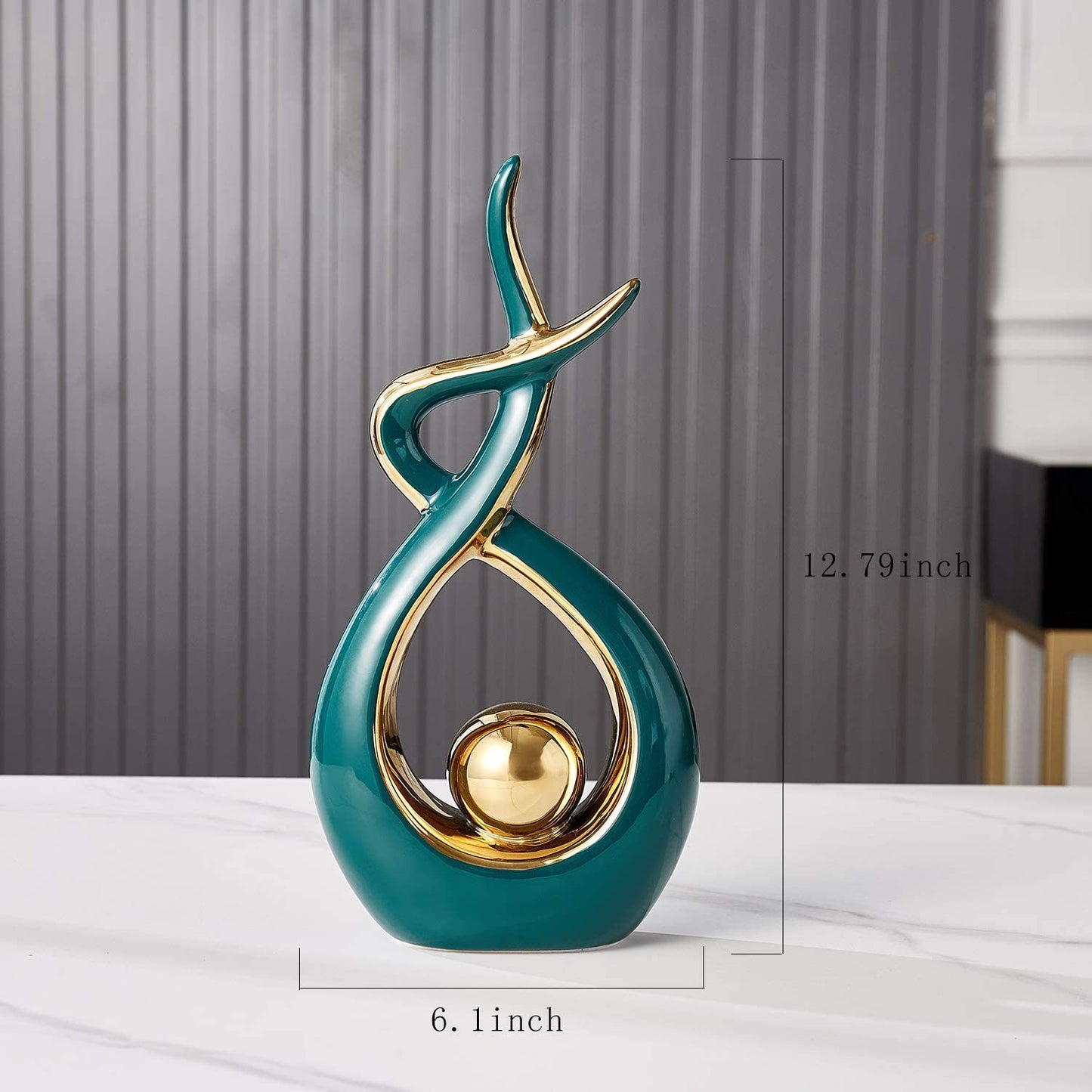 Modern Abstract Art Ceramic Statue