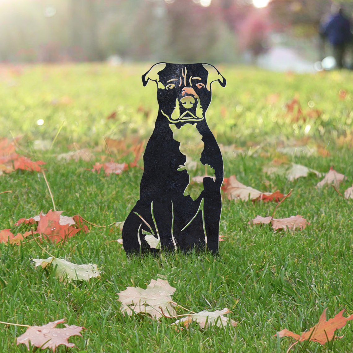 Staffordshire Bull Terrier Metal Silhouette