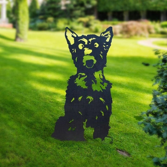 Yorkshire Terrier Metal Silhouette