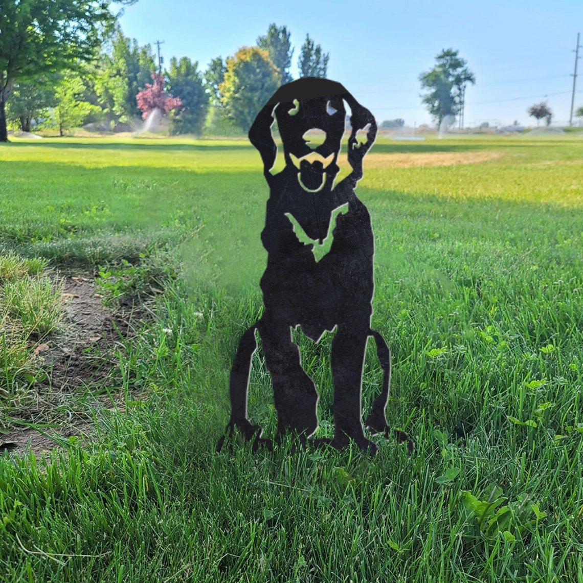 Flat Coated Retriever Metal Silhouette