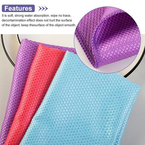 Streak Free Miracle Cleaning Cloths Reusable Fine Fiber Kitchen Glass Cloth Without Leaving Traces