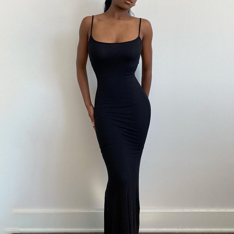 🔥SOFT LOUNGE LONG SLIP DRESS