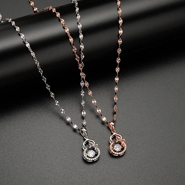 Beating Heart Silver Necklace