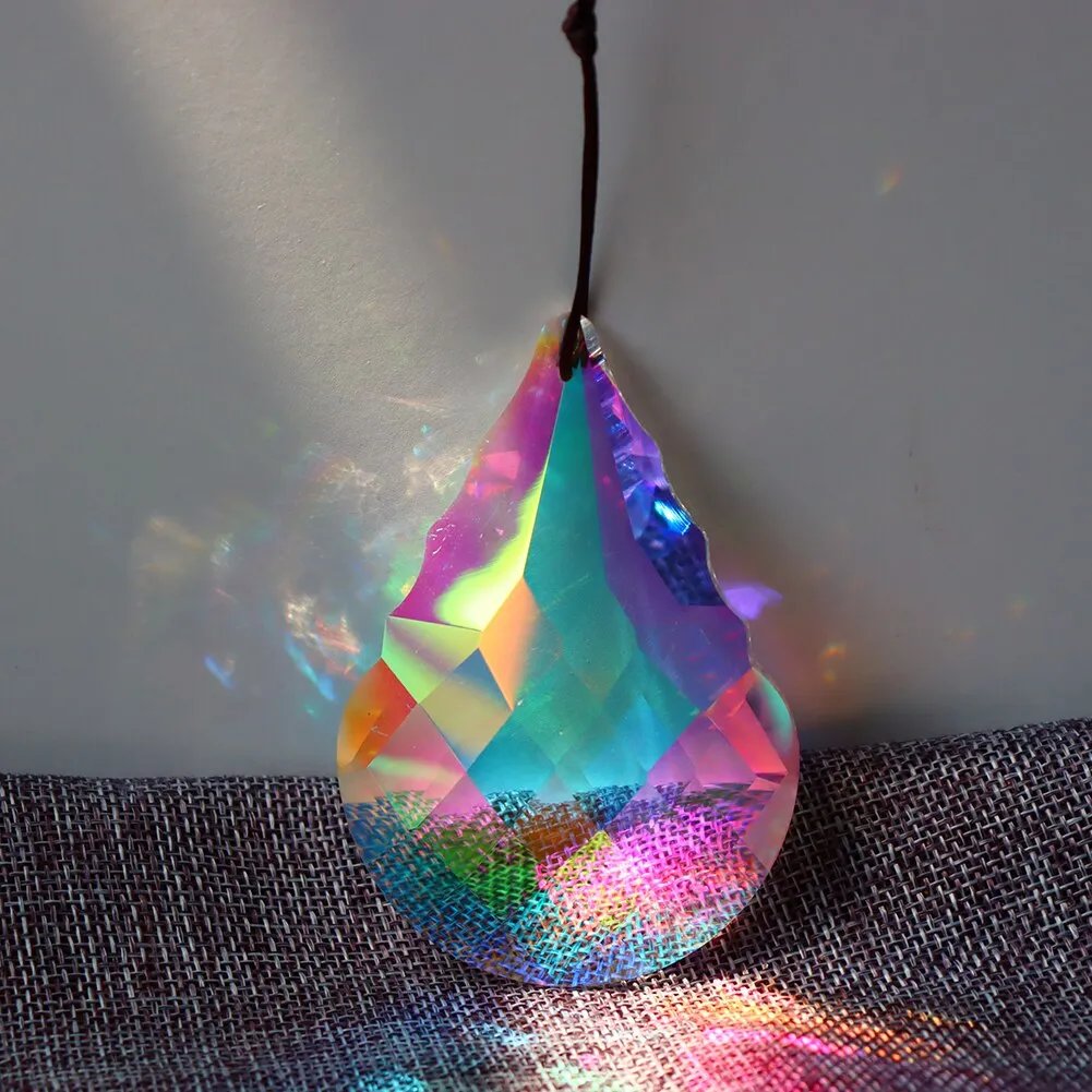 Large Hanging Crystal Prism Suncatcher