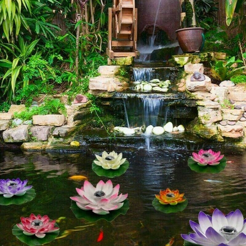 Solar Floating Lotus Flower Light