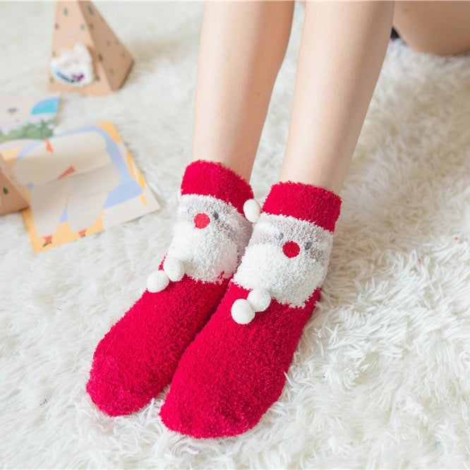 🎁Cute Christmas Style Thickened Warm Socks
