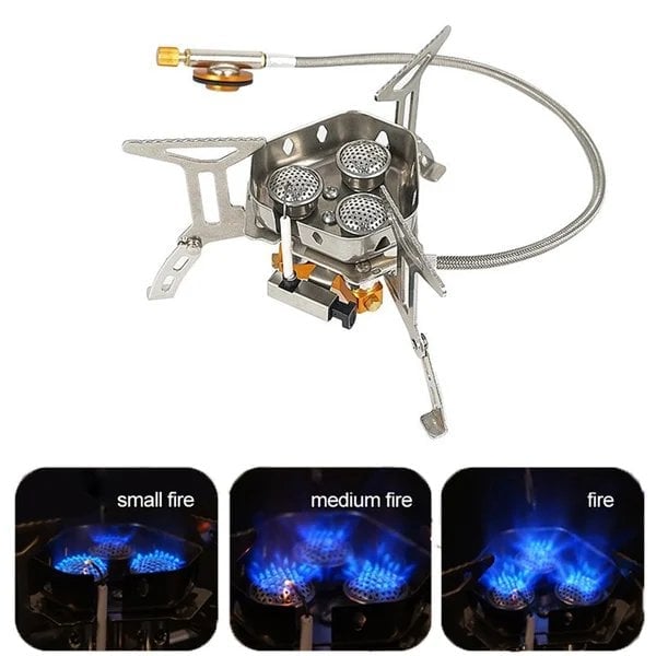 💥Camping Outdoor Windproof Gas Burner
