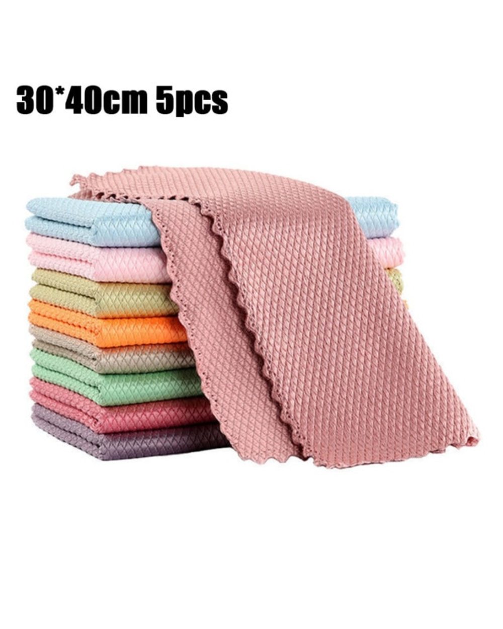 Streak Free Miracle Cleaning Cloths Reusable Fine Fiber Kitchen Glass Cloth Without Leaving Traces