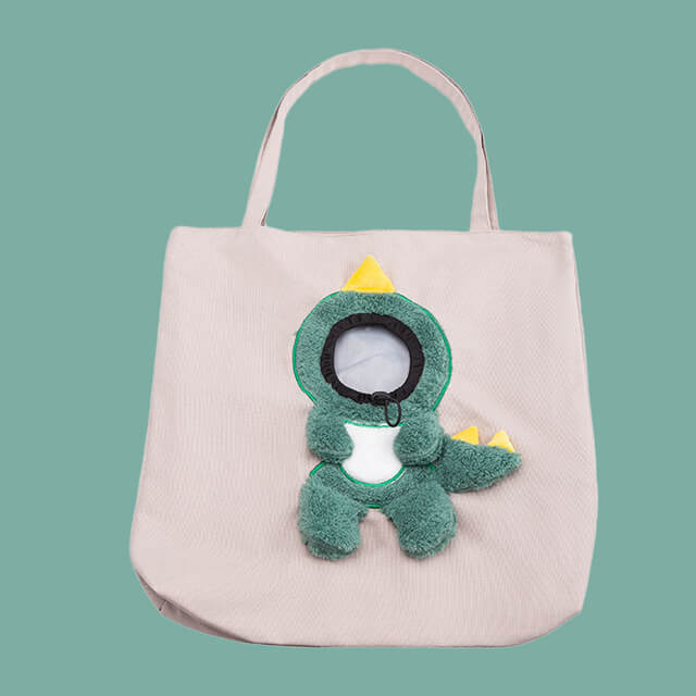 2023 Pet Canvas Bag Bee-shaped Travel Handbag for Small Cat