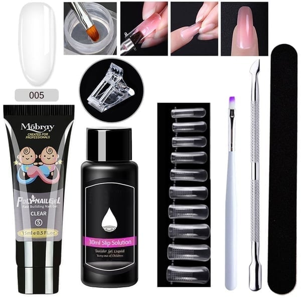 Luxury Crystal Nail Extension Gel Set